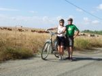 Fahrradfahrer während der Fahrradreise in Andalusien