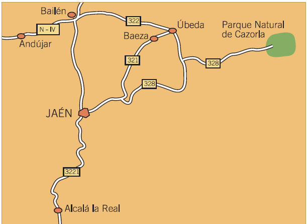 Parador Jaen - Karte Umgebung
