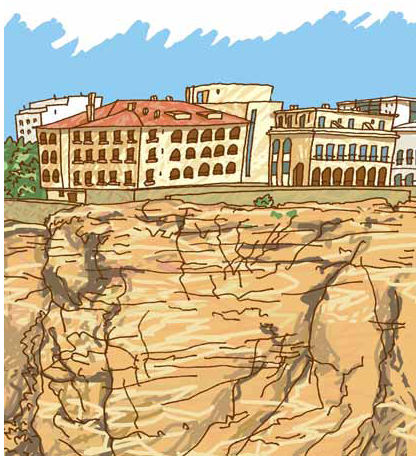 Parador de Ronda Zeichnung