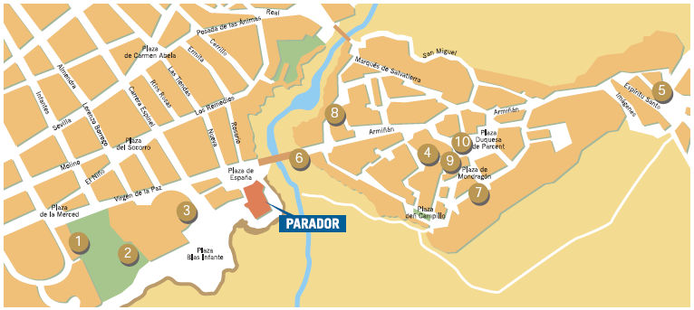 Parador Ronda Lageplan