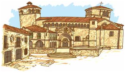 Parador Santillana del Mar in der Gesamtansicht