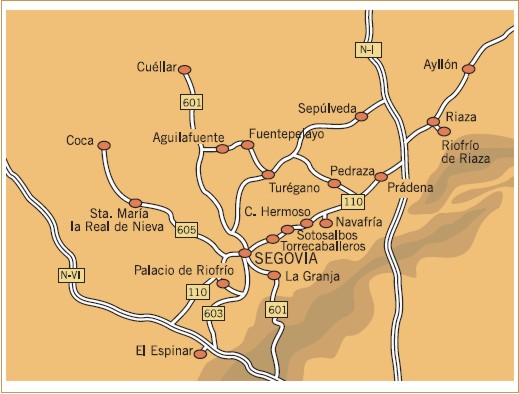 Die Umgebung von Segovia