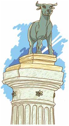 Die Stier-Statur