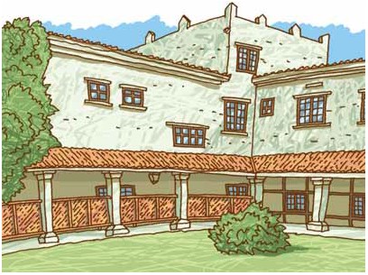 Der schöne Innenhof des Paradors