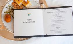 Luxus Zug Al Andalus - Speisekarte der Gastronimie