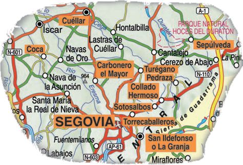 Route Segovia - Die königlichen Schlossanlagen